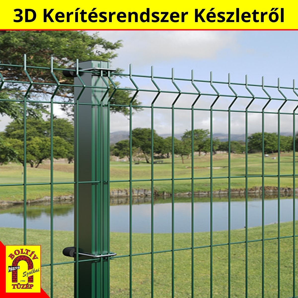 3d kerítésrendszer tartozékok készletről