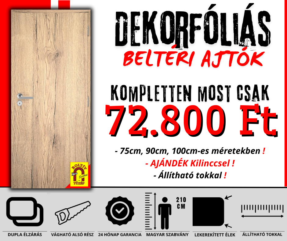 Design ajtók már 72.800 Ft.ért