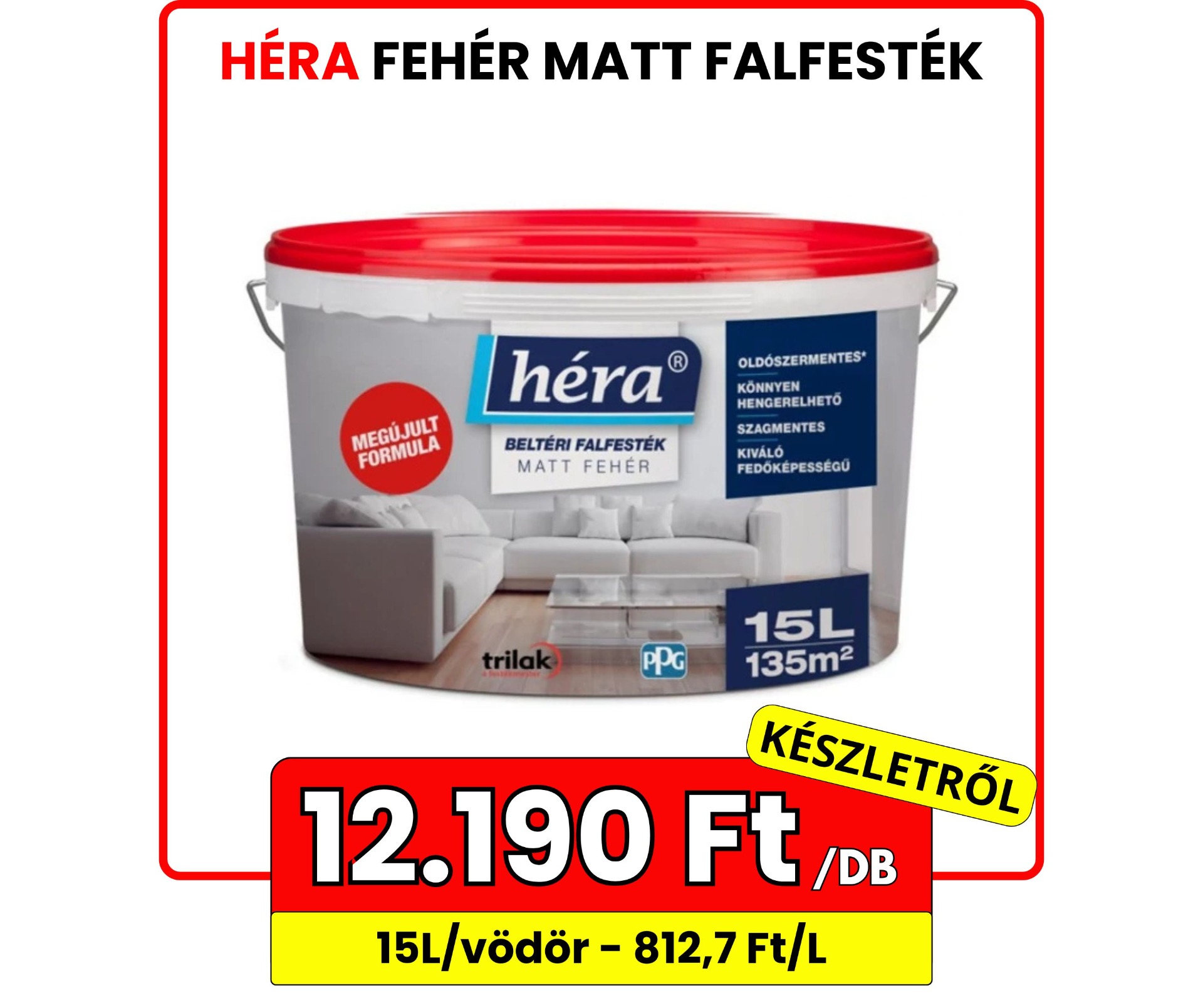 Héra falfesték 12190 Ft