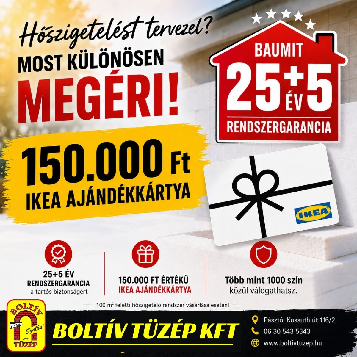 Baumit Garantált IKEA Utalvány